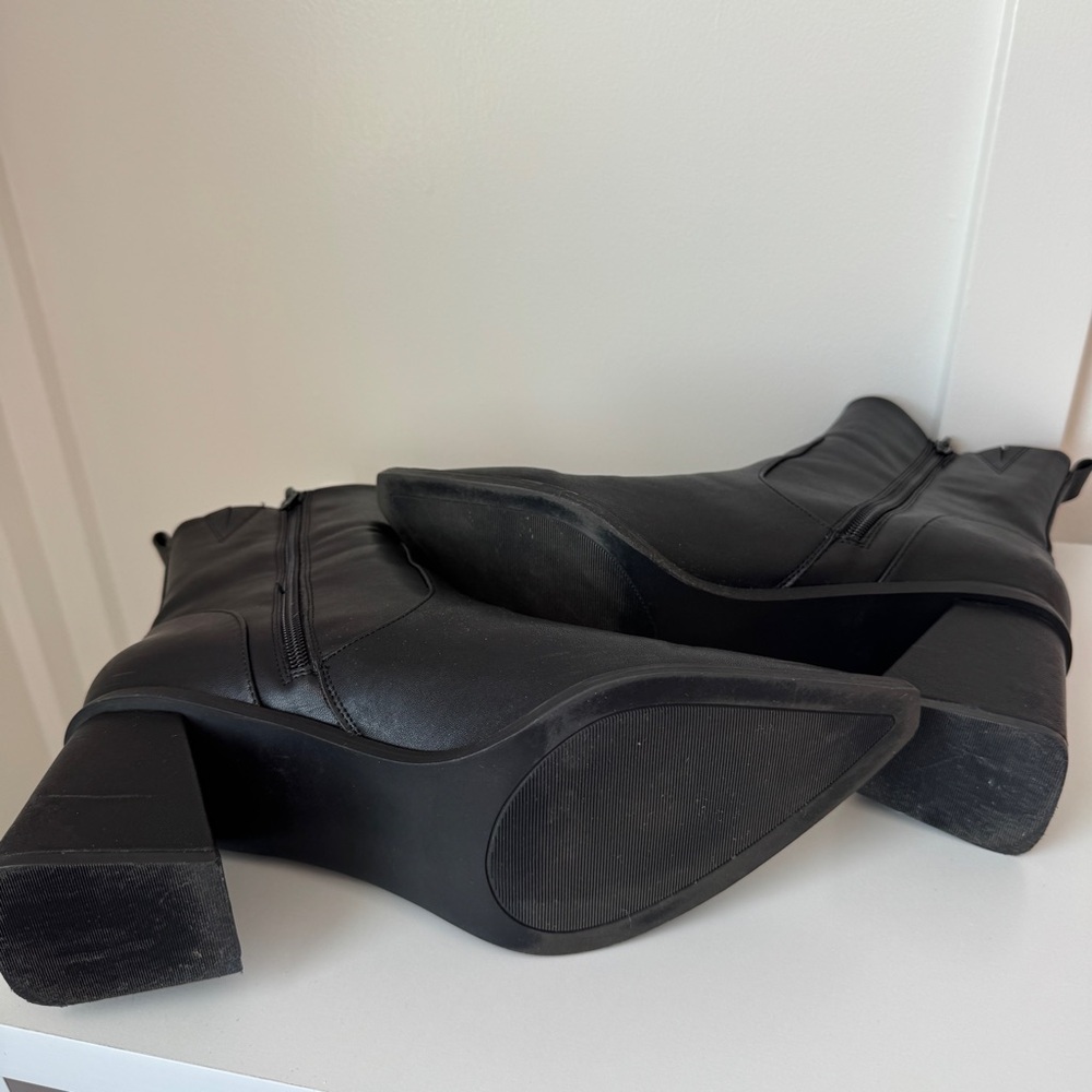 BP Nordstrom Black Ankle Boots Women's Size 11 - Picture 8 of 9